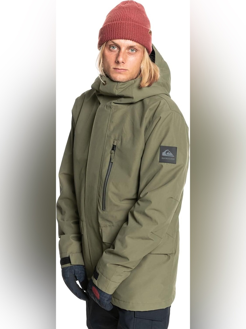 QUIKSILVER Men's MISSION Solid Snow Jacket Green - CQW0 Medium